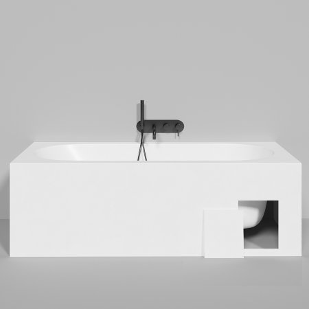 Ванна из искусственного камня Salini Ornella Kit 180х80 102412M Белая матовая 