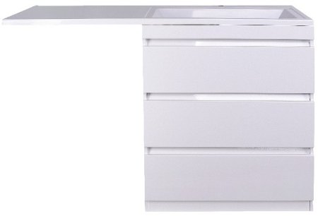 Тумба под раковину Style Line Даллас 130 Люкс Plus СС-00000558 Белая 