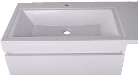 Тумба под раковину Style Line Даллас 130 Люкс Plus СС-00000558 Белая 