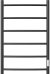 Электрический полотенцесушитель Point Афина PN04858B П6 500x800 диммер справа Черный 