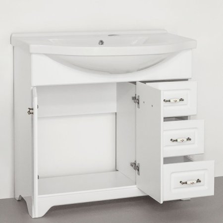 Тумба под раковину Style Line Олеандр-2 100 Люкс Белый 