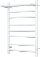 Полотенцесушитель электрический с полочкой (лесенка) Bauedge Stil Shelf DB-0023, 50x80 см