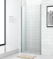 Душевая дверь в нишу Cezares Eco O B-2-80-C-Cr стекло прозрачное + душевой трап