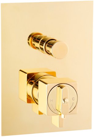 Термостат Migliore Kvant Gold 25406 С ВНУТРЕННЕЙ ЧАСТЬЮ, для ванны с душем 