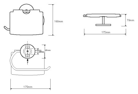 Держатель туалетной бумаги Bemeta Alfa 102412012 