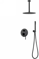 Душевая система Abber Emotion AF8821B Черная матовая