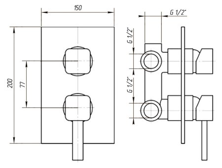 Смеситель Migliore Fortis ML.FRT-5232 Cr для душа 