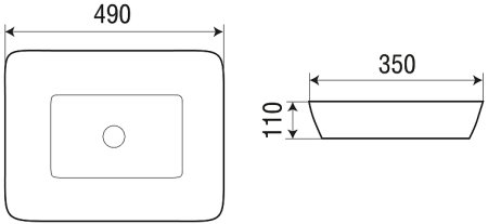 Раковина-чаша WeltWasser Elbach 2261 49 10000004560 Белый глянец 