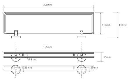 Полка Bemeta Omega 104102202 