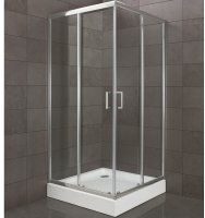 Душевой уголок BelBagno Uno 100х100 UNO-195-A-2-100-C-Cr профиль Хром стекло прозрачное