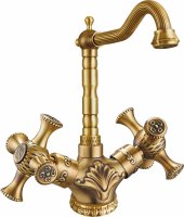 Смеситель для кухонной мойки Zorg Antic A 7005K-BR