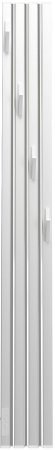 Полотенцесушитель электрический Point Пиано PN19722WC 150x1200 диммер слева, белый/хром 