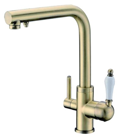 Смеситель для кухонной мойки Zorg Clean Water ZR 313 YF-50-BR бронза 