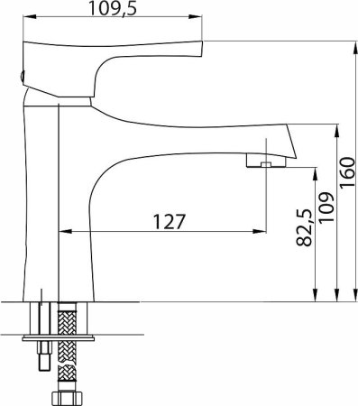 Смеситель Zorg Sanitary ZR 105 U для раковины 