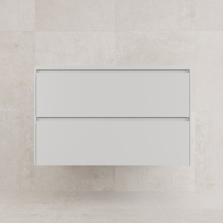 Тумба подвесная "ЛИМА 90" эмаль, под раковину LINE 90, 2 ящ., PLUS, белый матовый 