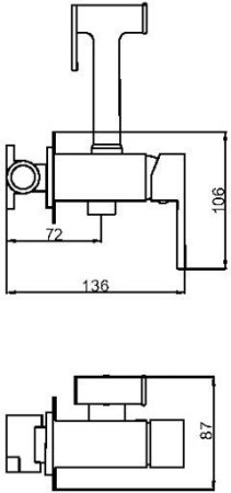 Гигиенический смеситель Maxonor PL6506-7 