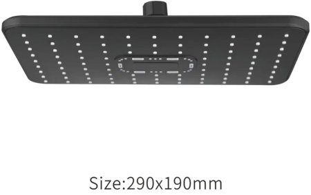 Верхний душ Rose RH32H, черный 