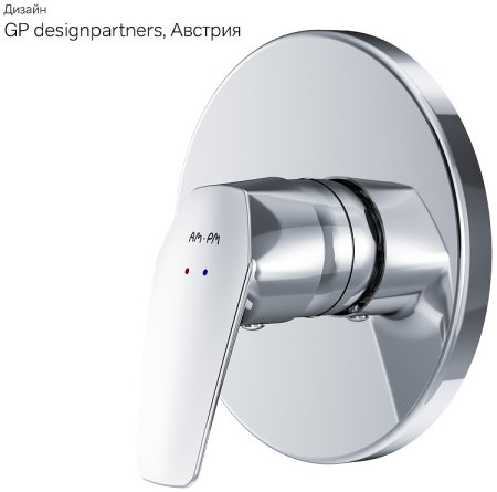 Смеситель для душа AM.PM Gem F9075000 Хром 