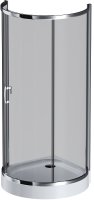 Душевой уголок AM.PM Like Round 95х95 W83G-333-095CG профиль Хром глянцевый стекло тонированное