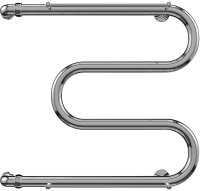 Водяной полотенцесушитель Terminus М-образный 600x600 4620768880438 с полкой Хром