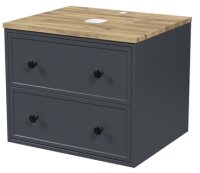 Тумба IDDIS подвесная, со столешницей, 60 см, темно-серый, Torr (TOR60DBi95K)