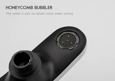 Смеситель для ванны Frap H49-6 F3249-6 Черный матовый Хром 