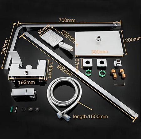 Душевая система Gappo G2407-30 Хром Белый 