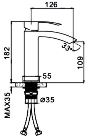 Смеситель для раковины Frap H803 F10803 Сатин 