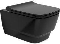 Унитаз Boheme Bello 971-B подвесной Черный матовый без сиденья