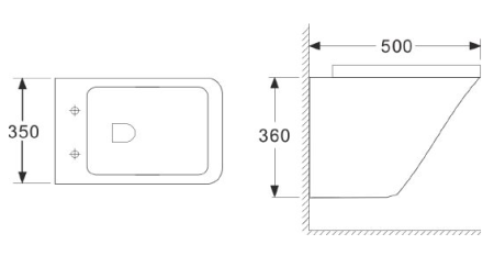 Унитаз подвесной Ceramica Nova Mono CN1902 с микролифтом, безободковый 