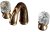 Смеситель для раковины Boheme Crystal 297-CRST Золото 