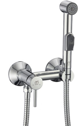 Гигиенический душ со смесителем Milardo Tidy TIDSB00M08 Хром глянцевый 