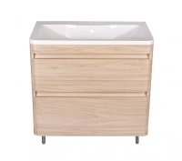 Тумба напольная "Атлантика 70", Люкс ясень перламутр, PLUS