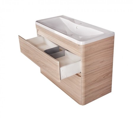 Тумба напольная "Атлантика 70", Люкс ясень перламутр, PLUS 