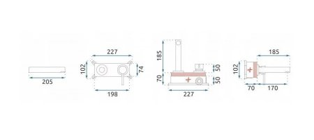 Смеситель для раковины без донного клапана Rea Tess REA-B0412 