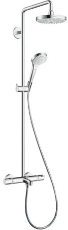 Душевая система Hansgrohe Croma Select S 27351400 с термостатом Хром Белая 