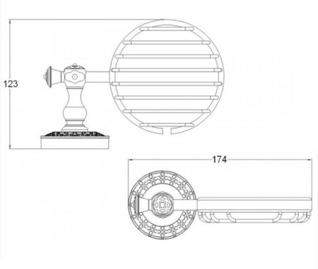 Мыльница Bronze de Luxe Windsor K25202 Бронза 