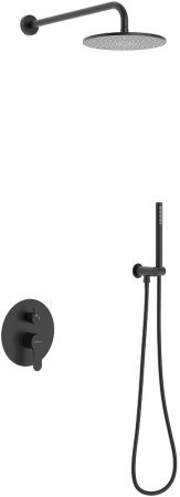 Душевая система Berges Nardis 2R Black 071004 Черная матовая 