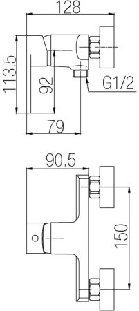 Смеситель Paulmark Wolfsburg Wo113003 для душа 