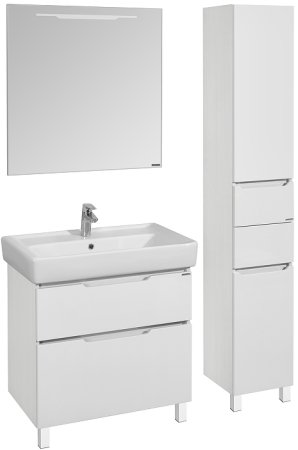 Шкаф пенал Aquaton Dakota 34 1A203203DAAY0 подвесной Белый Выбеленное дерево 