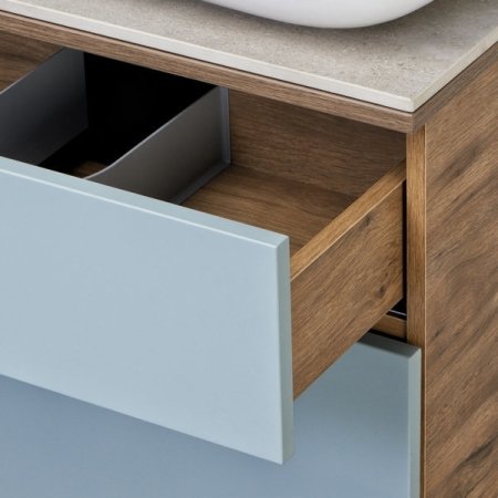 Тумба под раковину Aquaton Мишель 100 1A256901MIX30 подвесная Дуб рустикальный Фьорд 