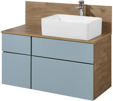 Тумба под раковину Aquaton Мишель 100 1A256901MIX30 подвесная Дуб рустикальный Фьорд 