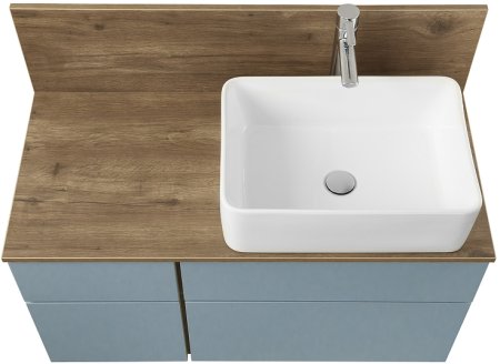 Тумба под раковину Aquaton Мишель 100 1A256901MIX30 подвесная Дуб рустикальный Фьорд 