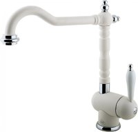 Смеситель для кухонной мойки Timo Morea 2406F white-matt
