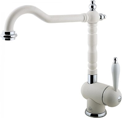 Смеситель для кухонной мойки Timo Morea 2406F white-matt 