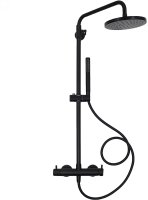 Душевая система AQUAme AQM8001MB Черная матовая