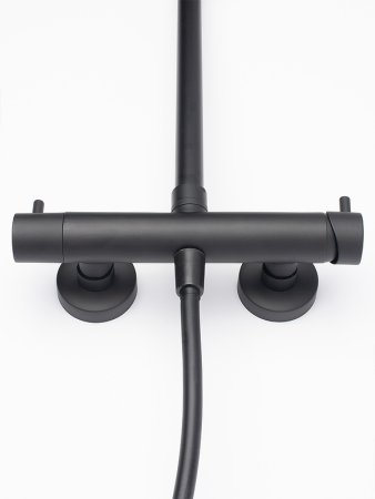 Душевая система AQUAme AQM8001MB Черная матовая 