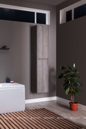 Шкаф-пенал для ванной Aquanet Nova Lite 35 дуб рошелье 