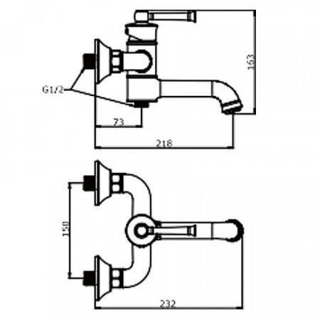 Cмеситель для ванны ViEiR V273531-D Бронза 
