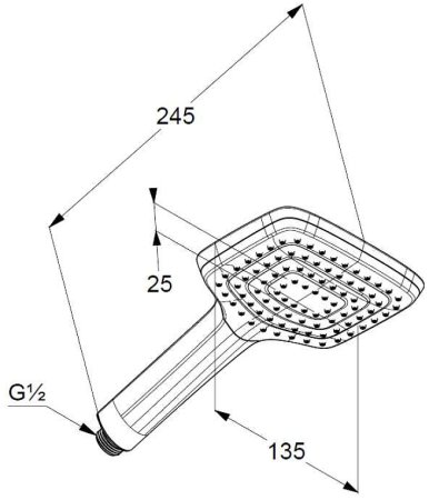 Ручной душ Kludi Freshline 6450005-00 Хром Белый 